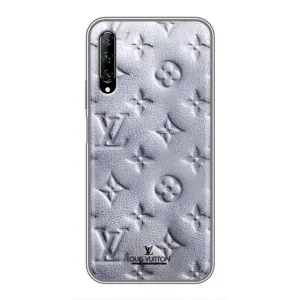Текстурный Чехол Louis Vuitton для Хуавей У7 Про (2019) (Белый ЛВ)