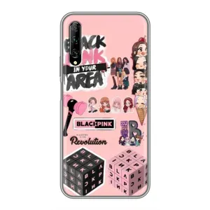 Чехлы с картинкой для Huawei Y7 Pro 2019 (BLACK PINK коллаж)