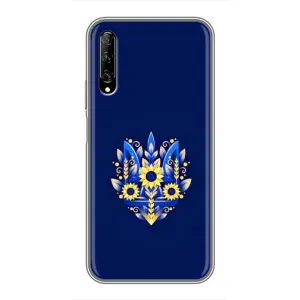Чехол Укр Символика для Huawei Y7 Pro 2019 (Цветущий Герб)