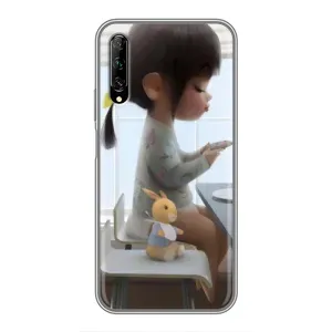 Девчачий Чехол для Huawei Y7 Pro 2019 (Девочка с игрушкой)