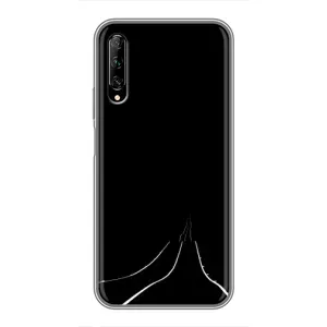 Чехол с картинками на черном фоне для Huawei Y7 Pro 2019 (Дорога)