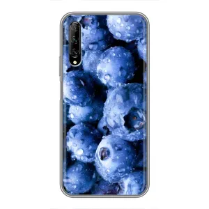 Чехол с изображением вкусной еды для Huawei Y7 Pro 2019 (Голубика)