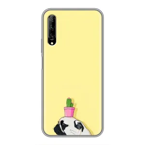 Бампер для Huawei Y7 Pro 2019 з картинкою "Песики" (Кактус на голові)