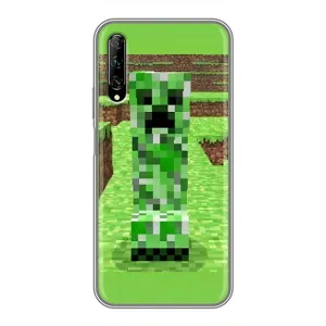 Чехлы для Huawei Y7 Pro 2019 (Персонажи Майн Крафт) (Крипер 2)