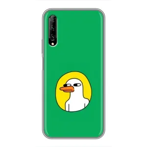 Бампер с принтом Мемы для Huawei Y7 Pro 2019 (Мем Утка)