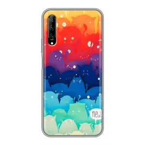 Силіконовий чохол з котиком для Huawei Y7 Pro 2019 (Mew)