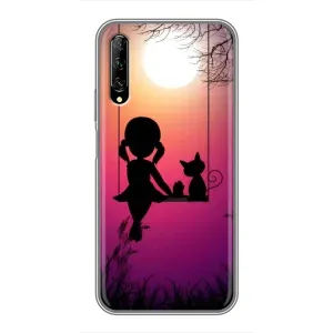 Девчачий Чехол для Huawei Y7 Pro 2019 (На качели)