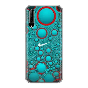 Силиконовый Чехол на Huawei Y7 Pro 2019 с картинкой Nike (Найк зеленый)