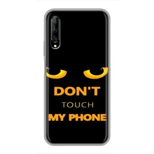 Чехол с Прикольным принтом на Huawei Y7 Pro 2019 (Не трогай мой телефон)