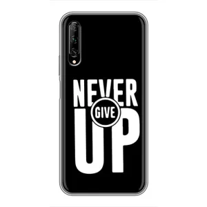 Силиконовый Чехол на Huawei Y7 Pro 2019 с картинкой Nike (Never Give UP)