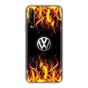 Чехол "Фольксваген" для Huawei Y7 Pro 2019 (Огненный Лого)
