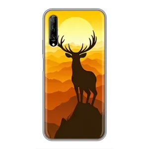 Чохли з зображенням різних тварин на Huawei Y7 Pro 2019 (Силует Оленя)