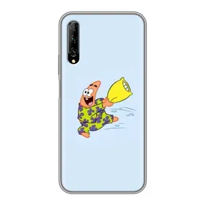 Чехлы с Патриком на Huawei Y7 Pro 2019 (Патрик с подушкой)