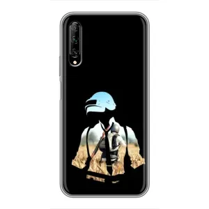 Силиконовый чехол с картинкой "Герой Pubg" на Huawei Y7 Pro 2019 (Пубг мен)