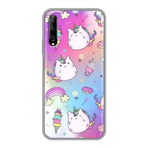 Чехол Unicorn на Huawei Y7 Pro 2019 (Радуга и Единорог)