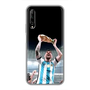 Чехлы Лео Месси Аргентина для Huawei Y7 Pro 2019 (Счастливый Месси)