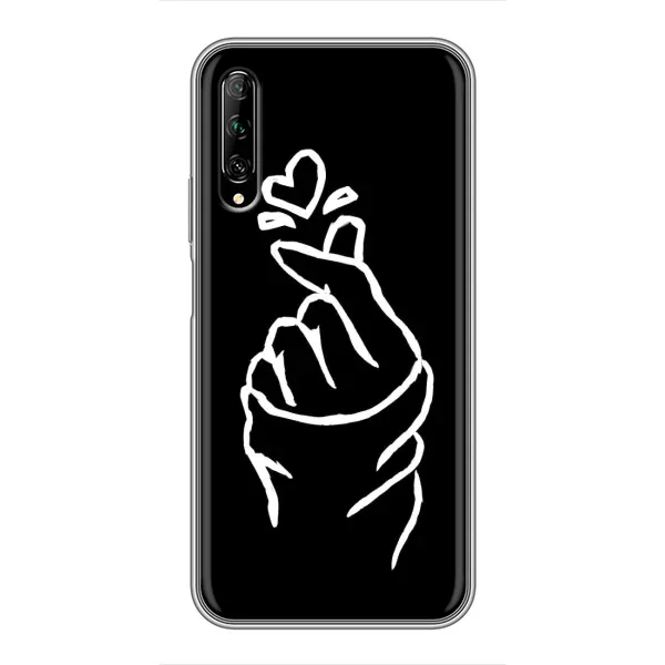 Чехол с рисунком «Сердце на черном» для Huawei Y7 Pro 2019 Чехол с рисунком «Сердце на черном» для Huawei Y7 Pro 2019