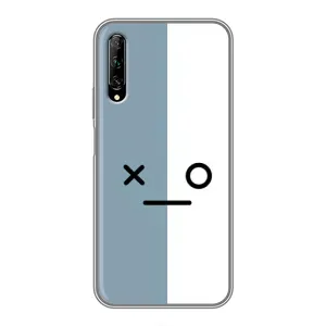 Силиконовые Чехлы (смешные стикеры) для Huawei Y7 Pro 2019 (Серо-белый)