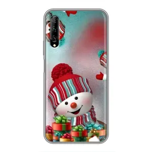 Чехлы на Новый Год Huawei Y7 Pro 2019 (Снеговик в шапке)