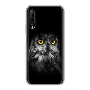 Чохли з принтом СОВИ для Huawei Y7 Pro 2019 (Сова на чорному)