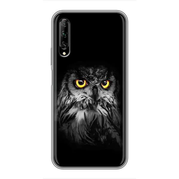 Чехол с рисунком «Сова на чёрном» для Huawei Y7 Pro 2019 Чехол с рисунком «Сова на чёрном» для Huawei Y7 Pro 2019