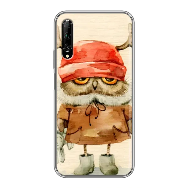 Чехол с рисунком «Сова в шапке» для Huawei Y7 Pro 2019 Чехол с рисунком «Сова в шапке» для Huawei Y7 Pro 2019