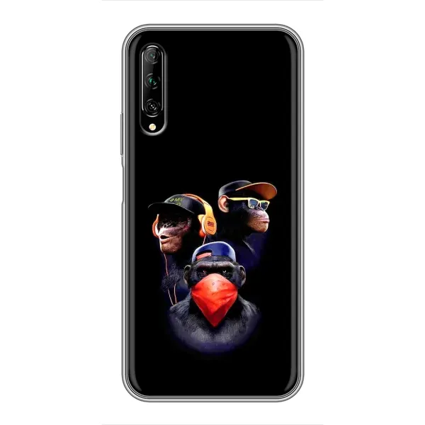 Чехол с рисунком «Три обезьяны» для Huawei Y7 Pro 2019 Чехол с рисунком «Три обезьяны» для Huawei Y7 Pro 2019