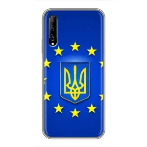 Чехол с Украинской символикой на Хуавей У7 Про (2019) (Украина это Европа)