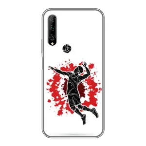 Чехлы с принтом Спортивная тематика для Huawei Y7 Pro 2019 (Волейболист)