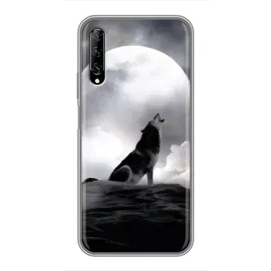 Чохол з Вовком на Huawei Y7 Pro 2019 (Вовк і місяць)