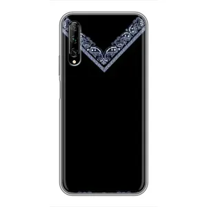 Силиконовый Чехол на Huawei Y7 Pro 2019 (Воротник вышиванки)