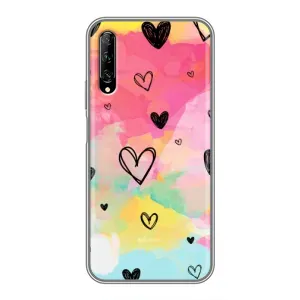 Чехлы с тематикой "Маленькие Сердечки" на Huawei Y7 Pro 2019 (Яркие сердечки)