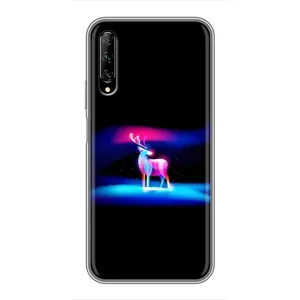 Силіконовий бампер з картинкою звірів для Huawei Y7 Pro 2019 (Яскравий олень)