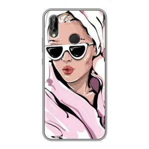 Чохол з картинкою Модні Дівчата Huawei Y7 2019 (Дівчина в халаті)
