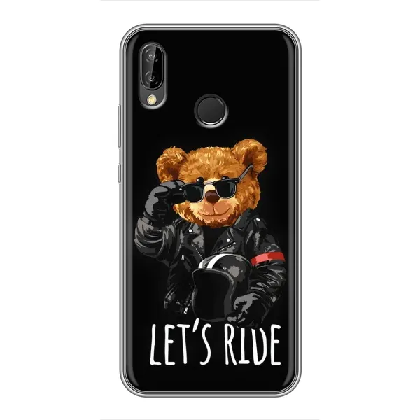 Чехол с рисунком «Модный Мишка» для Huawei Y7 2019