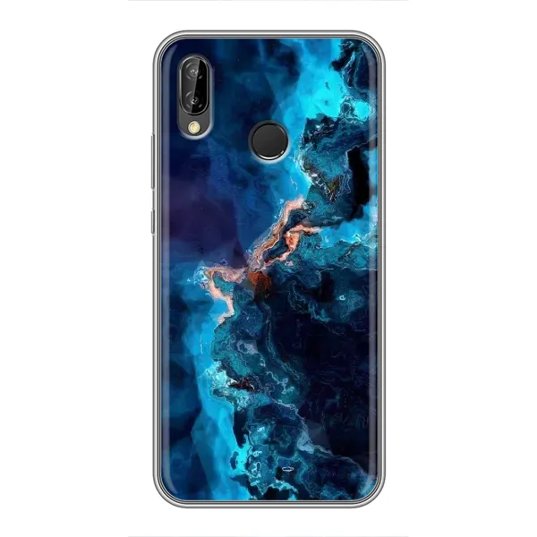 Чехол с рисунком «Синий мрамор» для Huawei Y7 2019 Чехол с рисунком «Синий мрамор» для Huawei Y7 2019