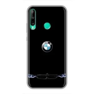 Силіконовий бампер з картинкою машини на Huawei Y7p (2020) (Чорний BMW)