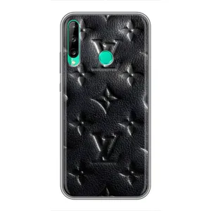 Текстурний Чохол Louis Vuitton для Хуавей У7п (2020) (Чорний ЛВ)