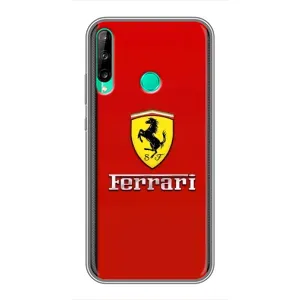Силіконовий бампер з картинкою машини на Huawei Y7p (2020) (Ferrari Logo)