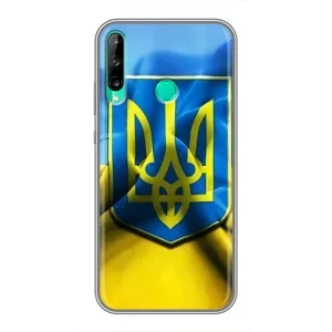 Чохол з картинкою (Патріотичний ГЕРБ) на Huawei Y7p (2020) (Герб і Прапор України)
