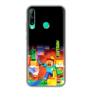 Чехлы для Huawei Y7p (2020) (Персонажи Майн Крафт) (Герой Майнкрафт)
