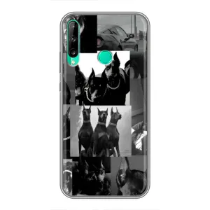 Чехол ДОБЕРМАН для Huawei Y7p (2020) (Коллаж Доберман)