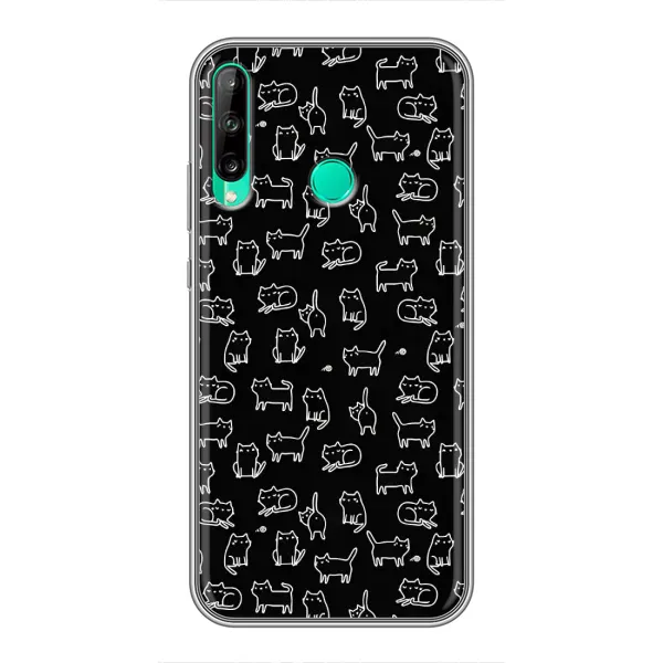 Чехол с рисунком «Котики на черном» для Huawei Y7p (2020) Чехол с рисунком «Котики на черном» для Huawei Y7p (2020)