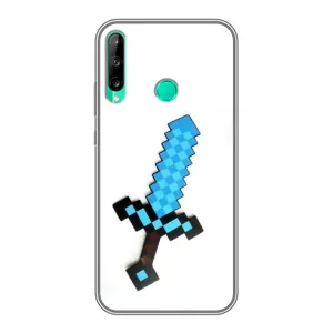 Чехлы для Huawei Y7p (2020) (Персонажи Майн Крафт) (Меч)