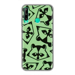 Силиконовый Чехол с Енотами на Huawei Y7p (2020) (Мордочки Енота)
