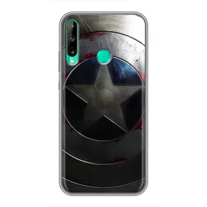 Чехол с Щитом Капитана Америки на Huawei Y7p (2020) (Ретро Щит Капитана)