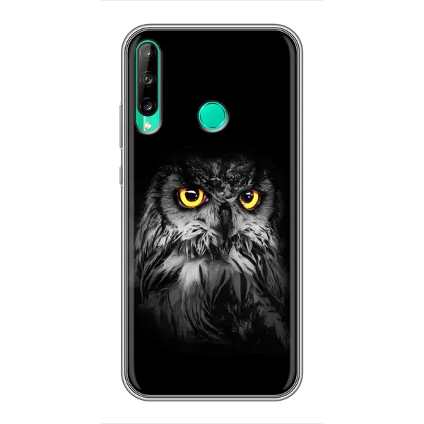 Чехол с рисунком «Сова на чёрном» для Huawei Y7p (2020) Чехол с рисунком «Сова на чёрном» для Huawei Y7p (2020)