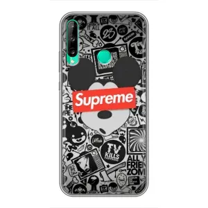Чехол с Брендами одежды на Хуавей У7п (2020) (Supreme Маус)
