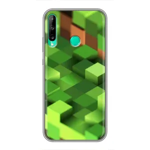 Чехлы для Huawei Y7p (2020) (Персонажи Майн Крафт) (Текстура)
