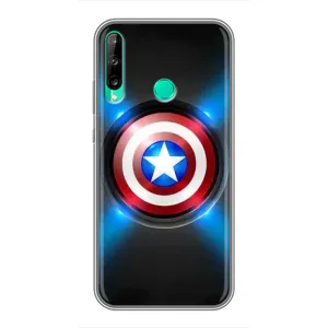 Чехол с Щитом Капитана Америки на Huawei Y7p (2020) (Яркий Щит Капитана)